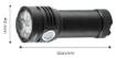 Flashlight rechargeable USB 3300 lm, OSRAM P9 LED