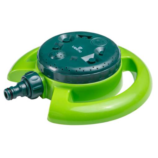 Garden spinkler, 8 fuunctions, plastic base