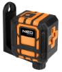 Cross line laser 20 m, with case and magnetic holder, red