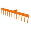 Universal straight rake, 12 tines, plastic