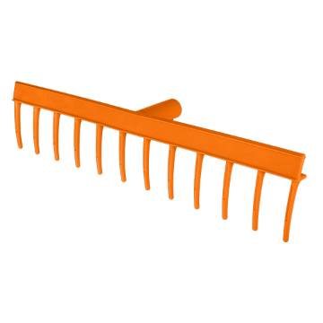 Universal straight rake, 12 tines, plastic