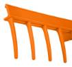 Universal straight rake, 12 tines, plastic