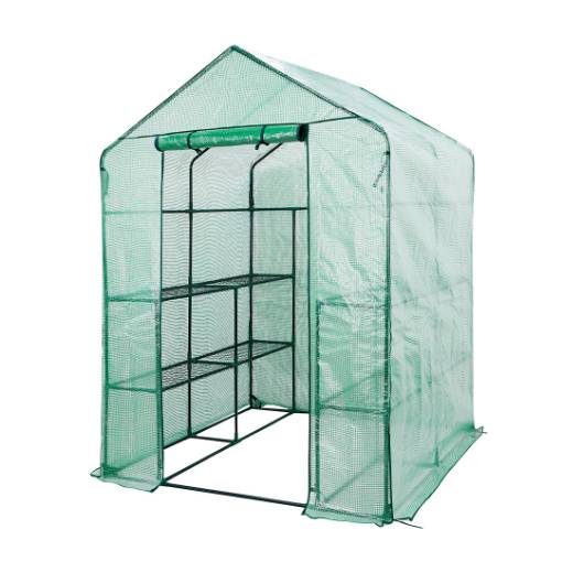 Greenhouse 143 x 143 x 195 cm, PE film 135g, metal construction