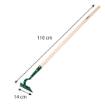 Trapezoidal hoe 14 cm wooden handle