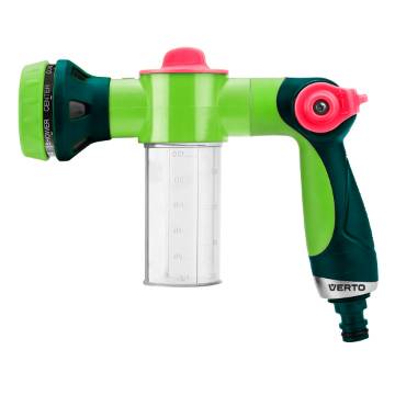 Pistol sprinkler with container, foam sprayer