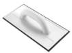 Tile set: bucket with grate and rollers 25 l + float with rubber + float with soft sponge