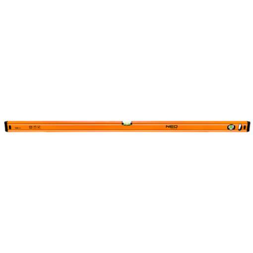 Aluminium spirit level 120 cm, 2 vials, 1 milled surface