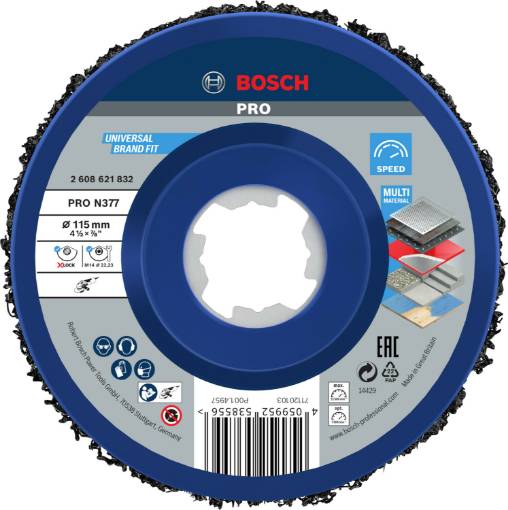 X-LOCK Puhastusketas N377 Metal, Ø115mm
