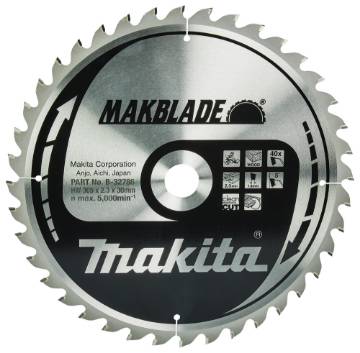 T.C.T saeketas 305X2.3X30mm 5° T40 T.C.T • 305 x30 mm • T40 • 5° • Puidu