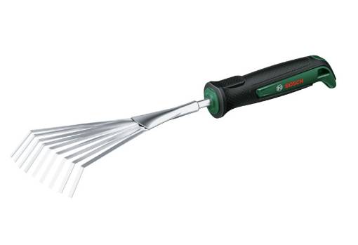 Leaf rake with handle