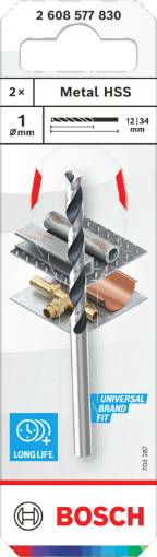 BOSCH metallipuur 1 x 12 x 34 mm , 2 tk.