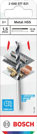 BOSCH metallipuur 1,5 x 18 x 40 mm , 2 tk.