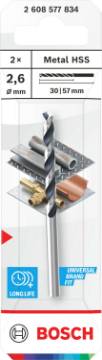 BOSCH metallipuur 2,6 x 30 x 57 mm , 2 tk.
