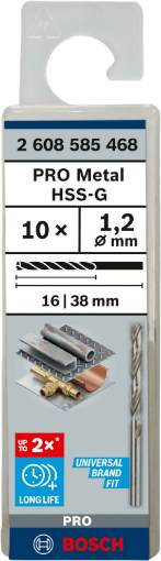 HSS-G metallipuur 1,2mm 10 tk.