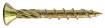 Countersunk head wood screw 6,0x50, YZN (10/pc)