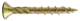 Countersunk head wood screw 6,0x50, YZN (10/pc)