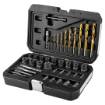 set for broken screws (with drill bits and screw extractor), 40 items