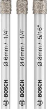 Teemantpuuride komplekt 6, 6, 8mm