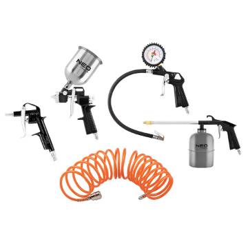 Gunt kit 5 pcs with upper cup spray gun