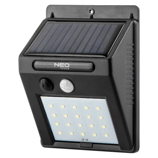 Solar wall lamp 20 SMD LED, 250 lm, rechargeable