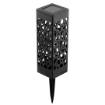 Solar garden post lamp, 4 pcs, rechargeable