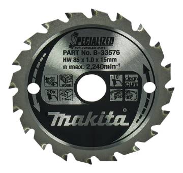 Saeketas 85x1x15mm TCT 10°, 20 hammast
