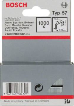 Klambrid 57 tüüp 10,6x12 mm, 1000 tk.