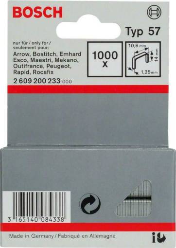 Klambrid 57 tüüp 10,6x14 mm, 1000 tk.