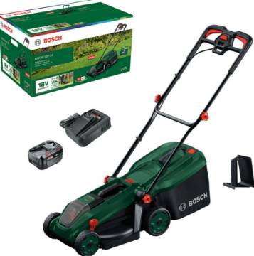 Rotak 18V-34 cordless lawnmower 34cm (1x 4.0Ah battery + charger)
