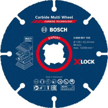 X-LOCK Carbide MultiWheel 125 x 1  mm