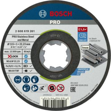 X-LOCK Standard for Inox 115 × 1 × 22,23 mm