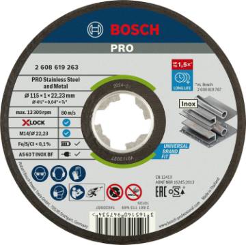 X-LOCK Expert Inox  Metal 115 × 1 × 22,23 mm