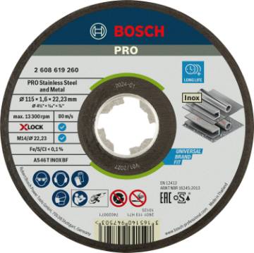 X-LOCK Expert for Inox 115 × 1,6 × 22,23 mm