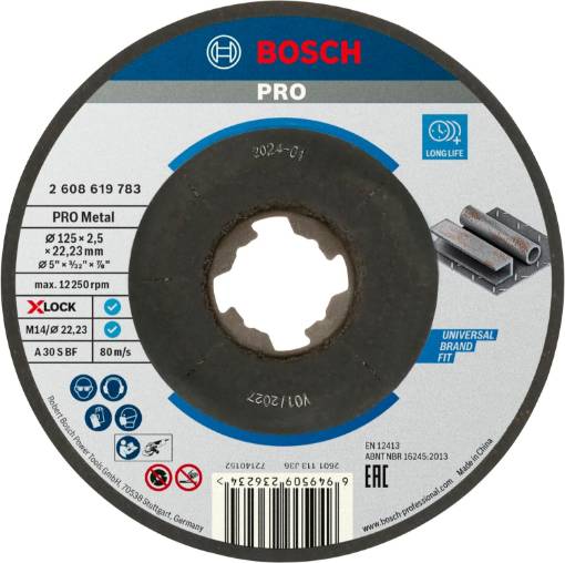X-LOCK PRO Metal 125 x 2,5 x 22,23mm