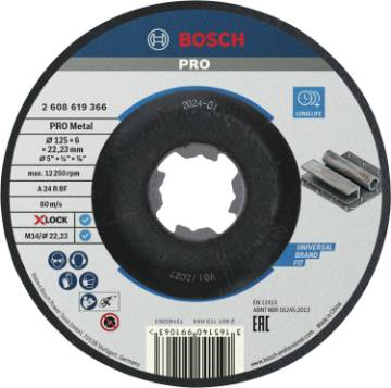 X-LOCK Standard for Metal 125 × 6 × 22,23 mm