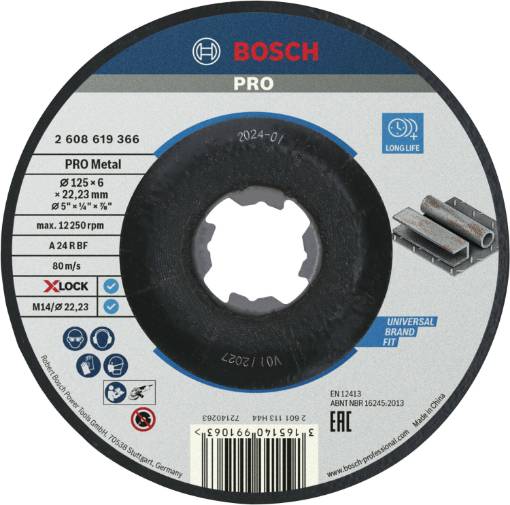 X-LOCK Standard for Metal 125 × 6 × 22,23 mm