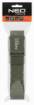 Trouser belt, metal free, grey, length 130 cm