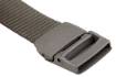 Trouser belt, metal free, grey, length 130 cm