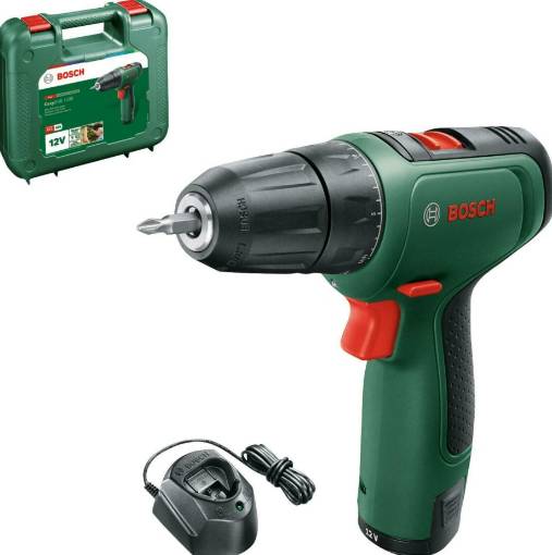 EasyDrill 1200 two-speed cordless drill in case (1x 1.5Ah battery + charger)
