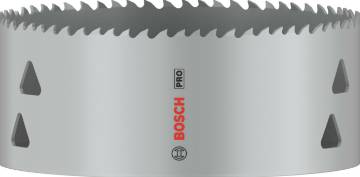PRO Multi Material hole saw with thread 121 mm