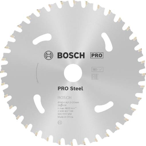 Standard for Steel 160x20x1.6/1.2x36T