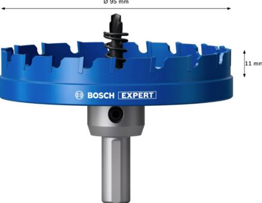 Expert hole saw Precision for Sheet Metal carbide 95 mm
