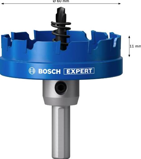Expert hole saw Precision for Sheet Metal carbide 60 mm