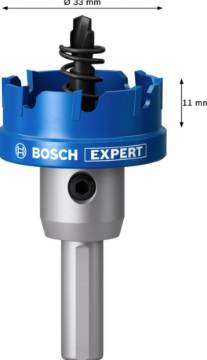 Expert hole saw Precision for Sheet Metal carbide 33 mm