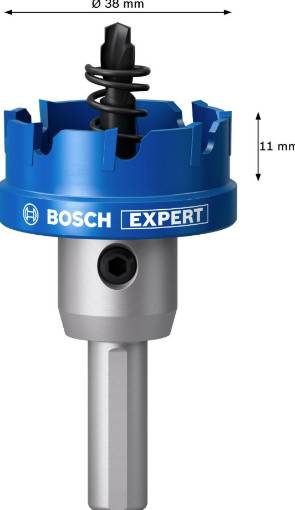 Expert hole saw Precision for Sheet Metal carbide 38 mm
