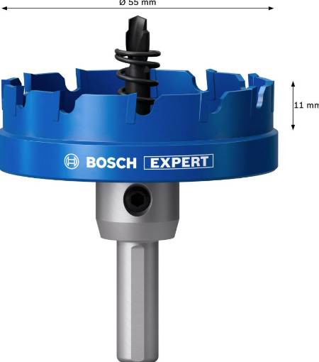 Expert hole saw Precision for Sheet Metal carbide 55 mm