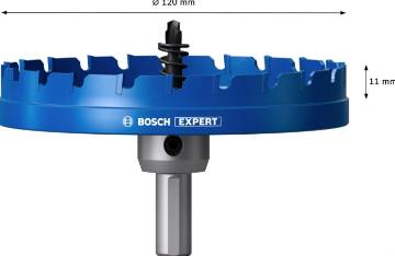 EXPERT Sheet Metal hole saw 120 mm