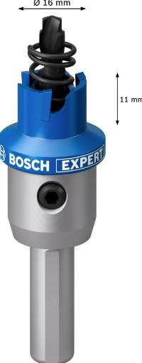 Expert hole saw Precision for Sheet Metal carbide 16 mm