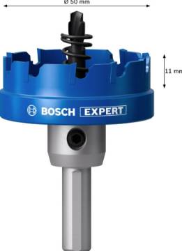 Expert hole saw Precision for Sheet Metal carbide 50 mm