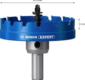 EXPERT Sheet Metal hole saw 75 mm